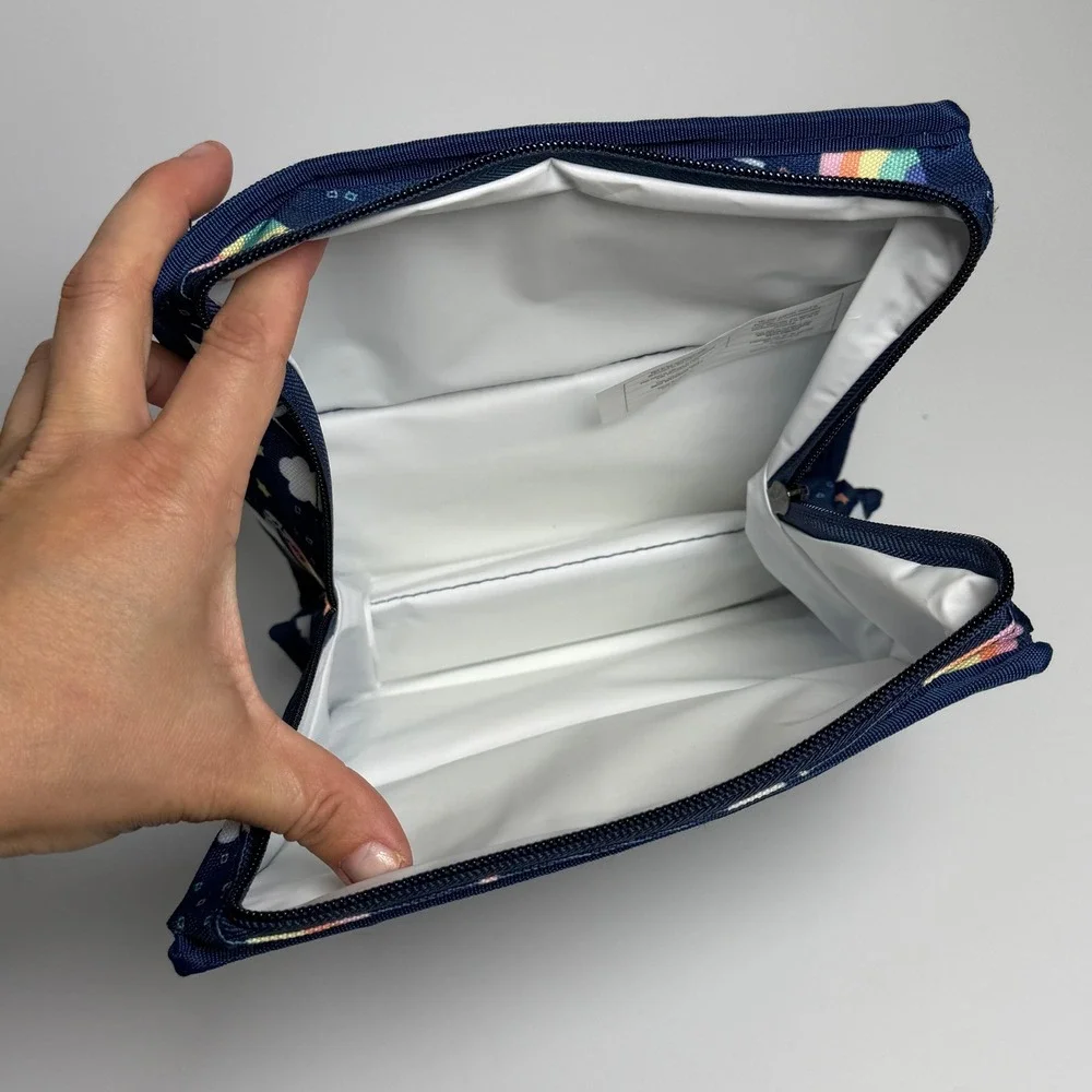 PackIt Freezable Lunch Bag Navy Blue Unicorn Rainbow Stars Collapsible‎ PAC-T07